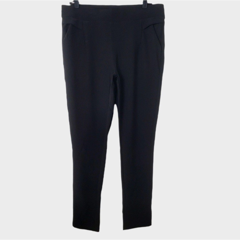 Kay Unger New York Black Knit Pull On Pants Plus Size 2X Tapered Leg with Pocket